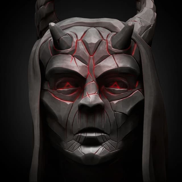 Demon Bust by Gil
