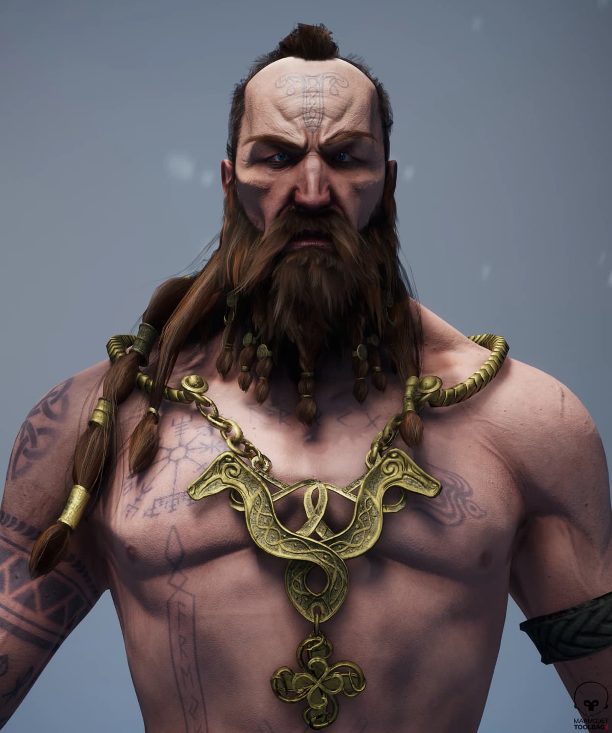 Celtic Warrior, finished render